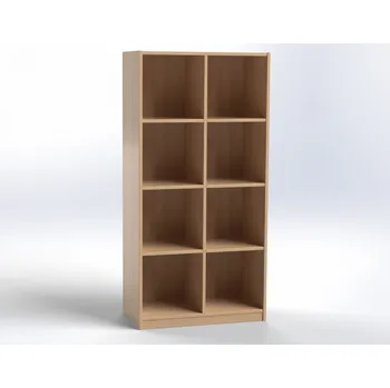 Komoda TVAR v.d. Klatovy Skříňka se 4 otevřenými boxy ve 2 sloupcích