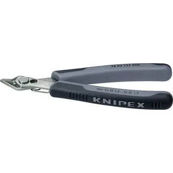 Ruční nářadí Kleště štípací boční Electronic Super Knips® ESD, Knipex 125mm