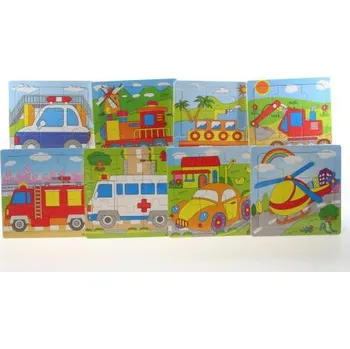 puzzle pro nejmenší Dřevěné puzzle dopravní prostředky Auto