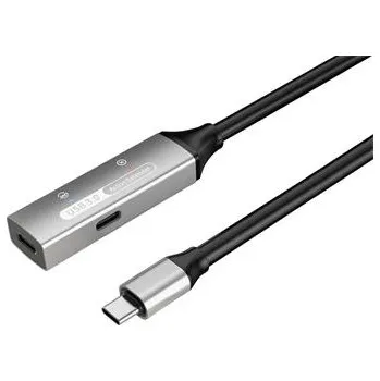 Datový kabel PremiumCord USB-C repeater a prodlužovací kabel Male-Female, 5Gbps Aluminium 10m