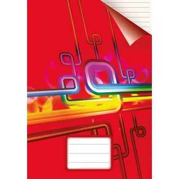 Sešit Reas Pack Školní sešit A5 544 40 listů linkovaný červený