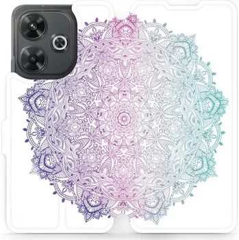 Pouzdro na mobilní telefon Flipové pouzdro Mobiwear - Xiaomi Redmi 13 - M008S Mandala (Knížkové flip pouzdro, obal, kryt na mobil Xiaomi Redmi 13 - M008S Mandala, materiál Umělá kůže + TPU - ochrana 360°, stojánek, silikonová vanička, magnetické zavírání)