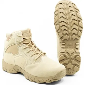 Těžké boty MAGNUM Boty Magnum COBRA 6.0 V1 semiš DESERT KHAKI - PÍSKOVÁ 41