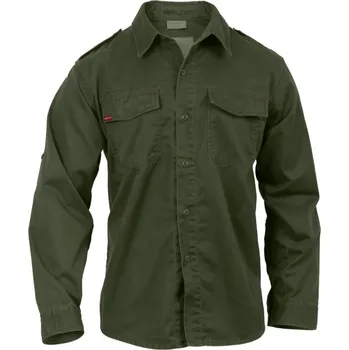 Pánská košile ROTHCO Košile VINTAGE FATIGUE ZELENÁ XL ZELENÁ - OLIV