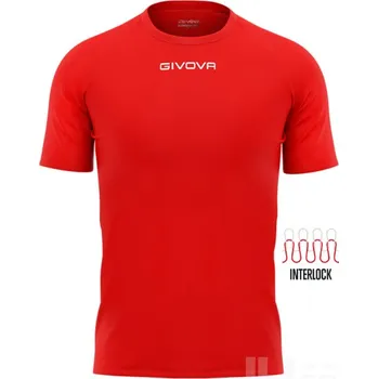 Fotbal Sada dresů GIVOVA CAPO, barva dresů 0012 červená, barva trenýrek 0004 tmavě modrá, velikost 3XL