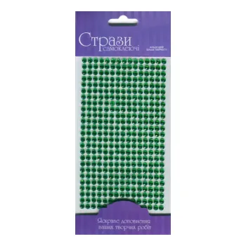 Samolepící třpytivé kamínky 5mm 375ks – Green (Samolepící třpytivé kamínky 5mm 375ks – Green)