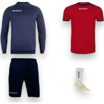 GIVOVA BOX RAIMIR, barva 1204 červená - tmavě modrá, velikost 3XS