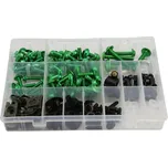 sada šroubů do kapot M5 M6 190 ks zelená