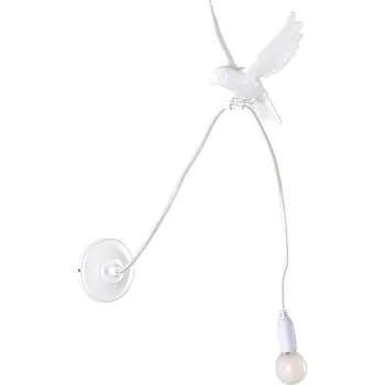 Nástěnné svítidlo Nástěnné dekorační světlo SPARROW LANDING 100 cm, bílá, Seletti