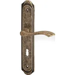 ACT Rustik dveřní štítové kování - patina bronz matný 90 mm