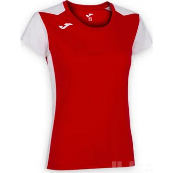 Běžecké oblečení Dámské triko JOMA RECORD II, barva červená - bílá, velikost 4XS - 3XS