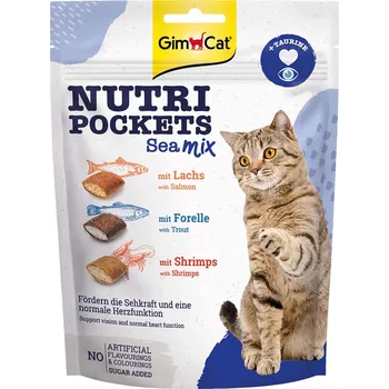Pamlsek pro kočku GimCat Nutri Pockets Sea-Mix 5 × 150 g