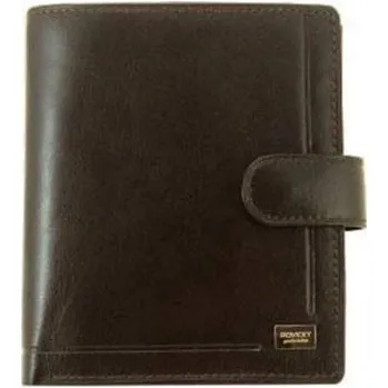 Peněženka Rovicky Pánská kožená peněženka Stonesrre tmavě hnědá One size