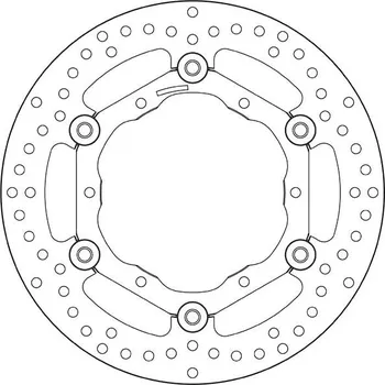 Brzdový kotouč Plovoucí brzdový kotouč BREMBO Oro - 78B40813 YAMAHA YZ 125 1998-2014