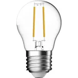 LED žárovka NORDLUX Filament E27 1,2 W až 5,9 W, 2700 K Varianta: Ø 79 x 45 mm, 470 lm, 2700 K, čirá, 4 W=40 W