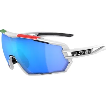 cyklistické brýle brýle SALICE 020ITA white/RW blue/clear
