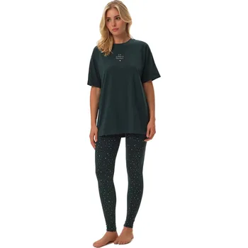 Pánské pyžamo Dámské pyžamo 41889 Febe - HENDERSON Zelená L