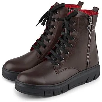 Dámská zimní obuv Vlnka Dámské kožené zimní boty na zip Romana hnědá velikost obuv dospělí 37