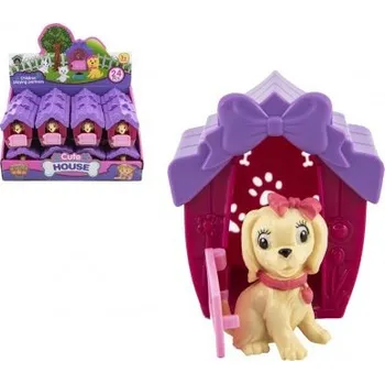 plyšák Pejsek v boudě plast 6x7x5cm