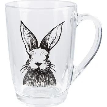 Sklenice Clayre & Eef - Sklenička s ouškem RABBIT RAEGL0002