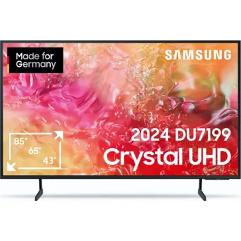 Televizor Samsung GU-65DU7199 (163 cm (65 Zoll), schwarz, UltraHD/4K, SmartTV, HDR 10+, WLAN, Bluetooth)