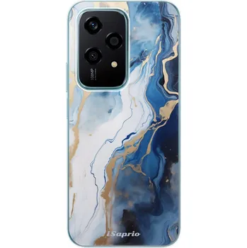 Pouzdro na mobilní telefon Odolné silikonové pouzdro iSaprio - Blue White Marble - Honor 200 Lite