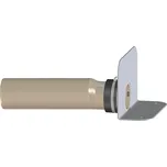 HL atikový odtok s PVC přírubou a PP připojovací trubkou DN 110 (HL68P.0)