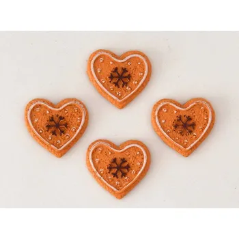 Malované perníkové srdce se samolepkou