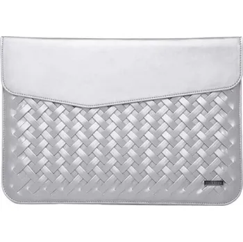 Pouzdro na tablet Luxusní obal z ekokůže pro Apple MacBook Air 15,3 (2024,M3) - stříbrný