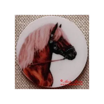 Kůň českomoravský belgik magnet nebo placka - Magnet