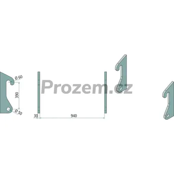 Sada nářadí Sada navařovacích dílů 2 ks, 390/50 mm pro Liebherr