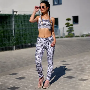 Dámské legíny Dámské funkční legíny se vzory Velikost: S