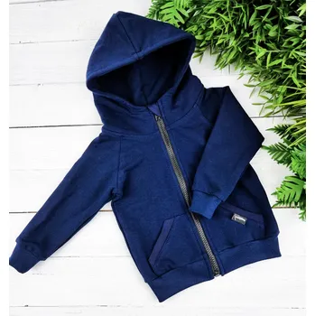 Dívčí mikina Kulišárny Mikina zipper NAVY VELIKOST: 128