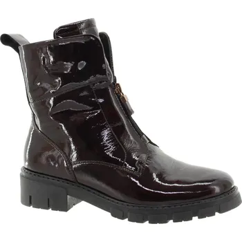 Dámská obuv ARA Dámský kožený tm.vínový lesklý kotník 1223130-17-265 Velikost 37,5