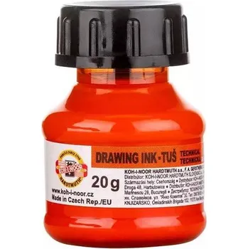 Výtvarná barva Tuš 20g oranžová