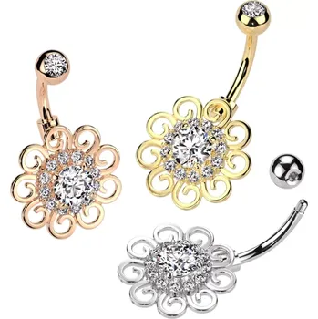 Piercing Piercing do pupíku Květinka