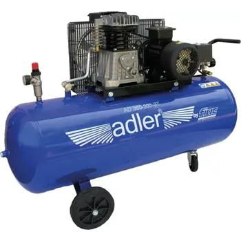 Kompresor ADLER AD360-200-3T olejový kompresor 200l, 400V, 2,2 kW, 10 bar, dvouválcový