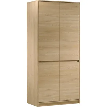 Šatní skříň MANAMI | šatní skříň S4D | 90,8 cm | dub cremona