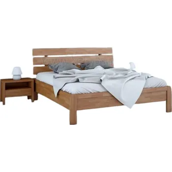 Postel Dřevěná postel Santé 45 200x90 Dub Doprava ZDARMA.