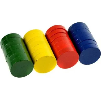 Magnet kulatý 15mm/1ks barevný