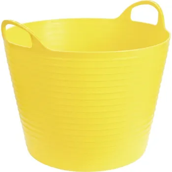 krmítko pro hospodářská zvířata Koš, vědro, flexibilní 42 l - žlutá