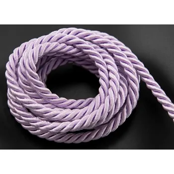 Točené šňůry - více barev - průměr 0,7 cm světlá fialová vintage