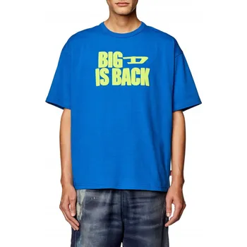 Pánská móda TRIČKO DIESEL T-BOXT-BACK T-SHIRT CLASSIC BLUE