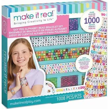 Hračka Make It Real Sada korálků abecedy. Řekni Ano!