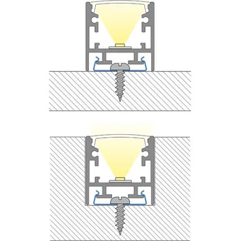 Průmyslové svítidlo MCLED Profil AL 25/25mm PCA mléčný 2m komplet ML-761.327.74.2