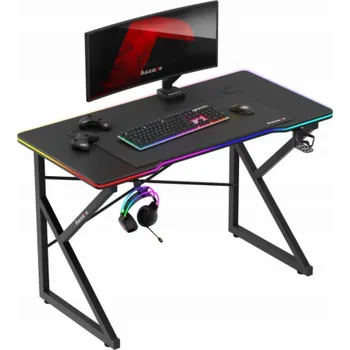 Počítačový stůl Huzaro Hero 1.7 RGB Black - herní stůl