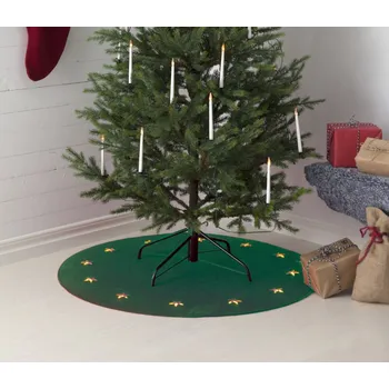 Vánoční dekorace Star Trading 607-06 podložka pod stromeček 100 cm zelená