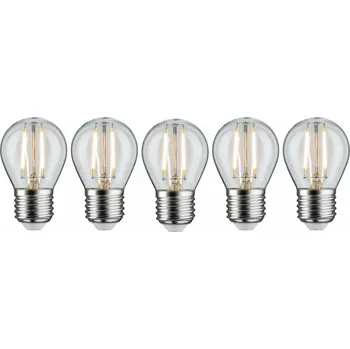 Žárovka PAULMANN Filament set LED kapka E27 230V 5x2,6W 2700K čirá