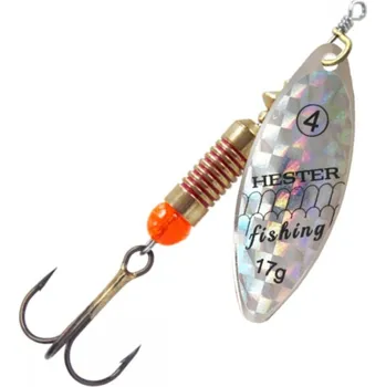 Umělá nástraha Hester Fishing Třpytka Willow Silver Holo Scales Hmotnost: 5g, Velikost: #1