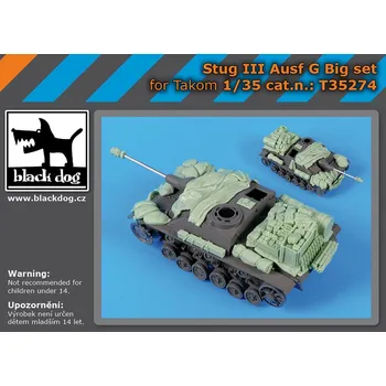 Plastikový model Blackdog 1/35 Stug III Ausf G big set
